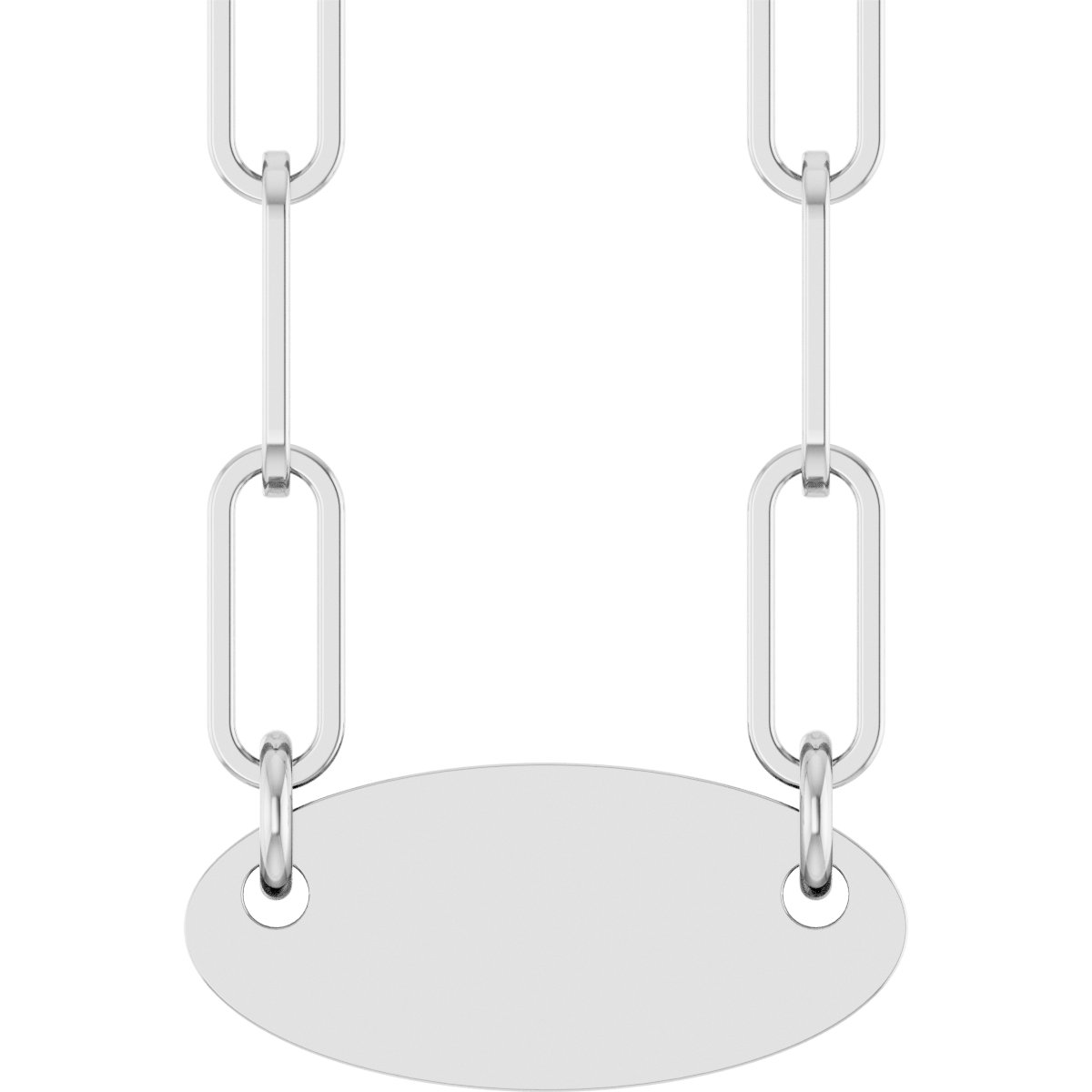 Engravable Oval Necklace or Center