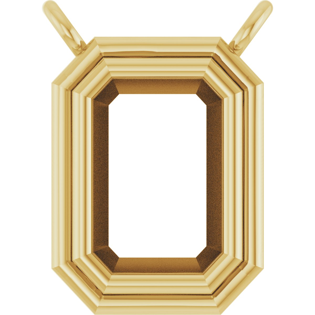Round Bezel-Set Necklace or Center