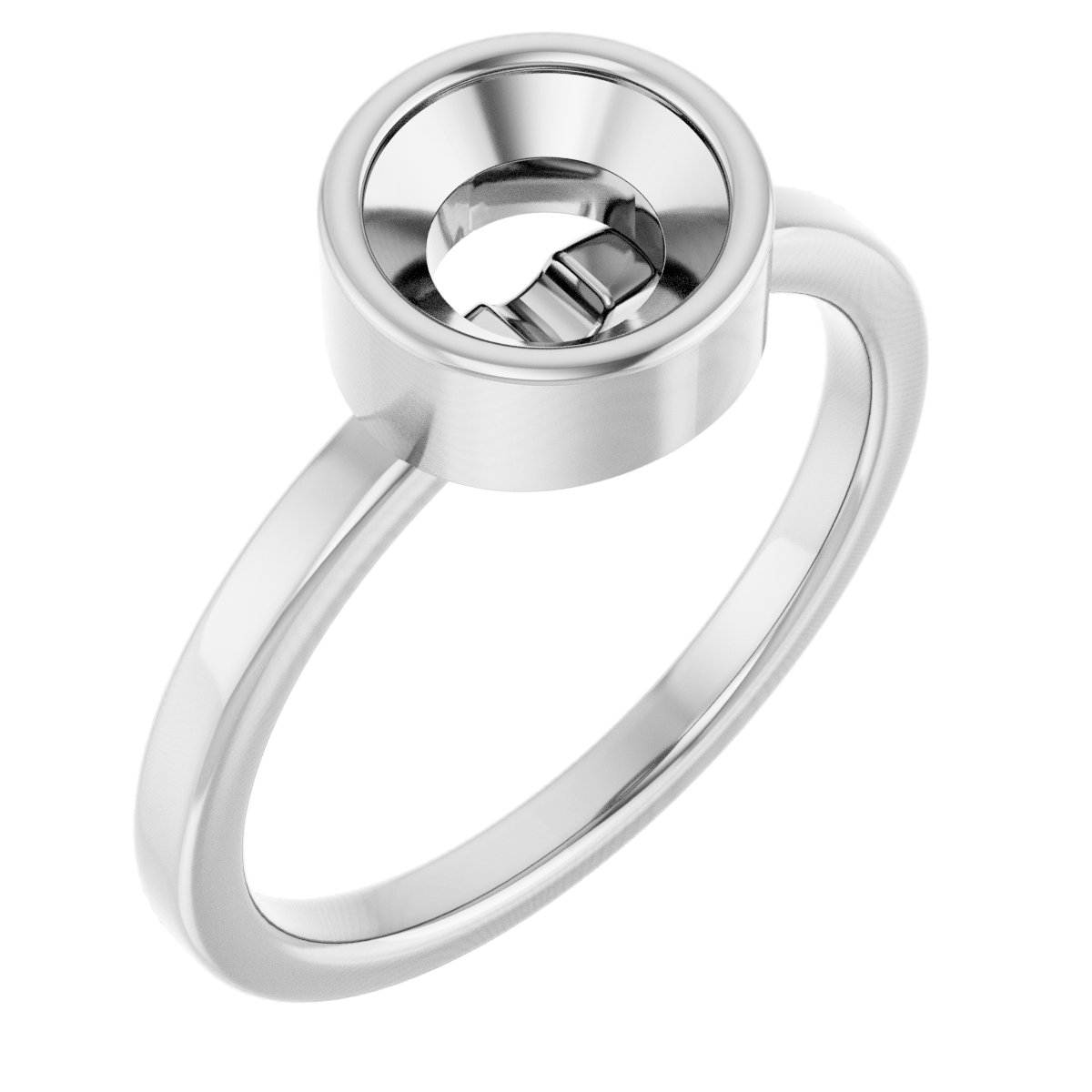 Bezel-Set Solitaire Ring