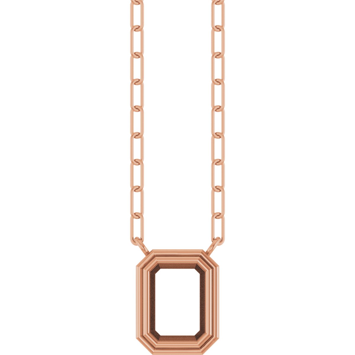Round Bezel-Set Necklace or Center