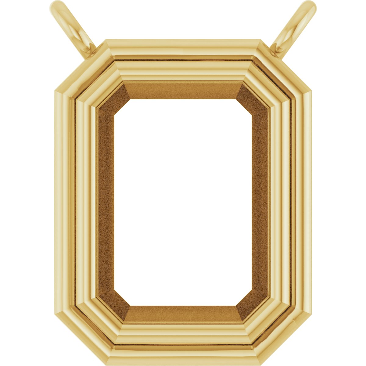 Round Bezel-Set Necklace or Center
