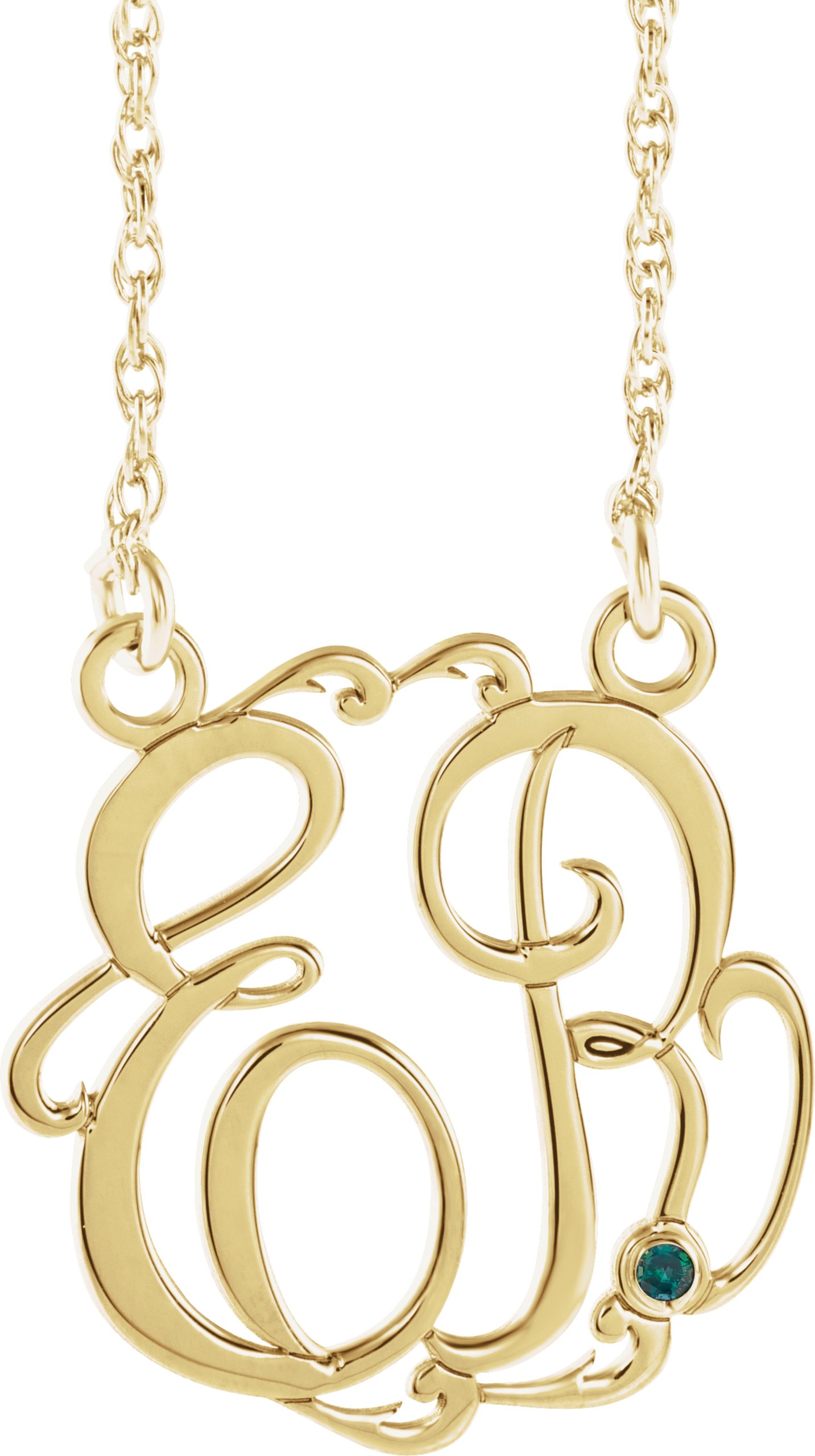 Script Monogram Necklace