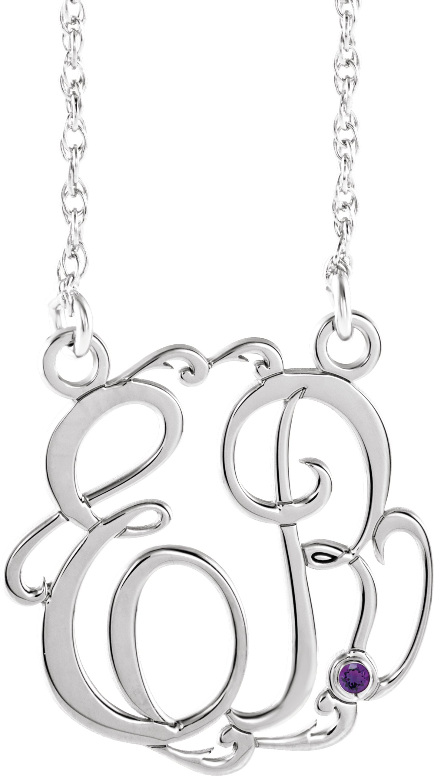Script Monogram Necklace