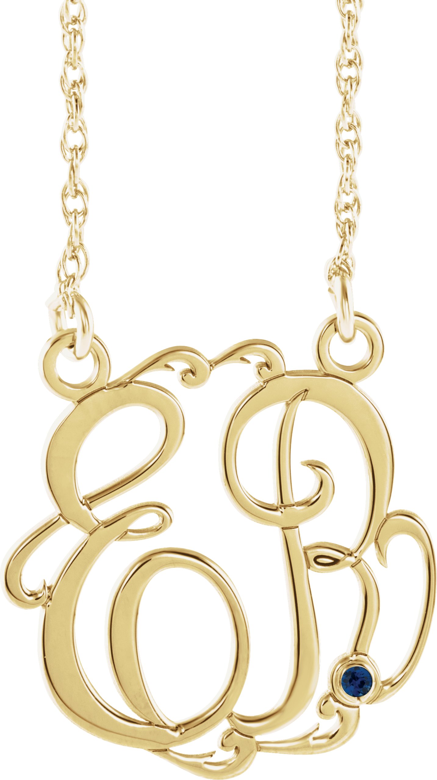 Script Monogram Necklace