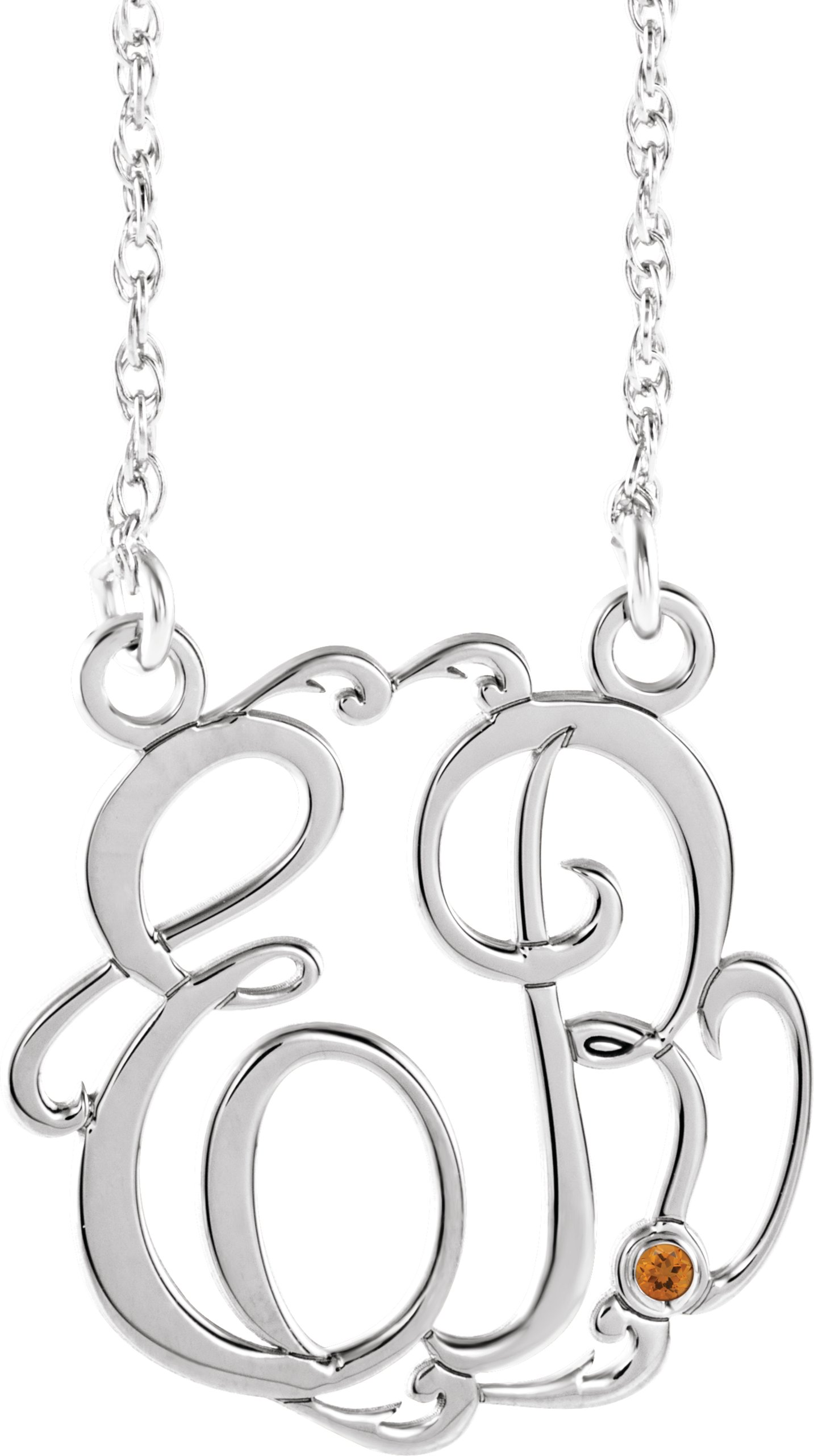 Script Monogram Necklace