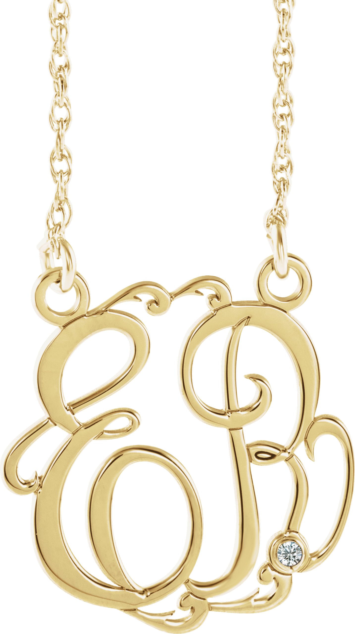 Script Monogram Necklace