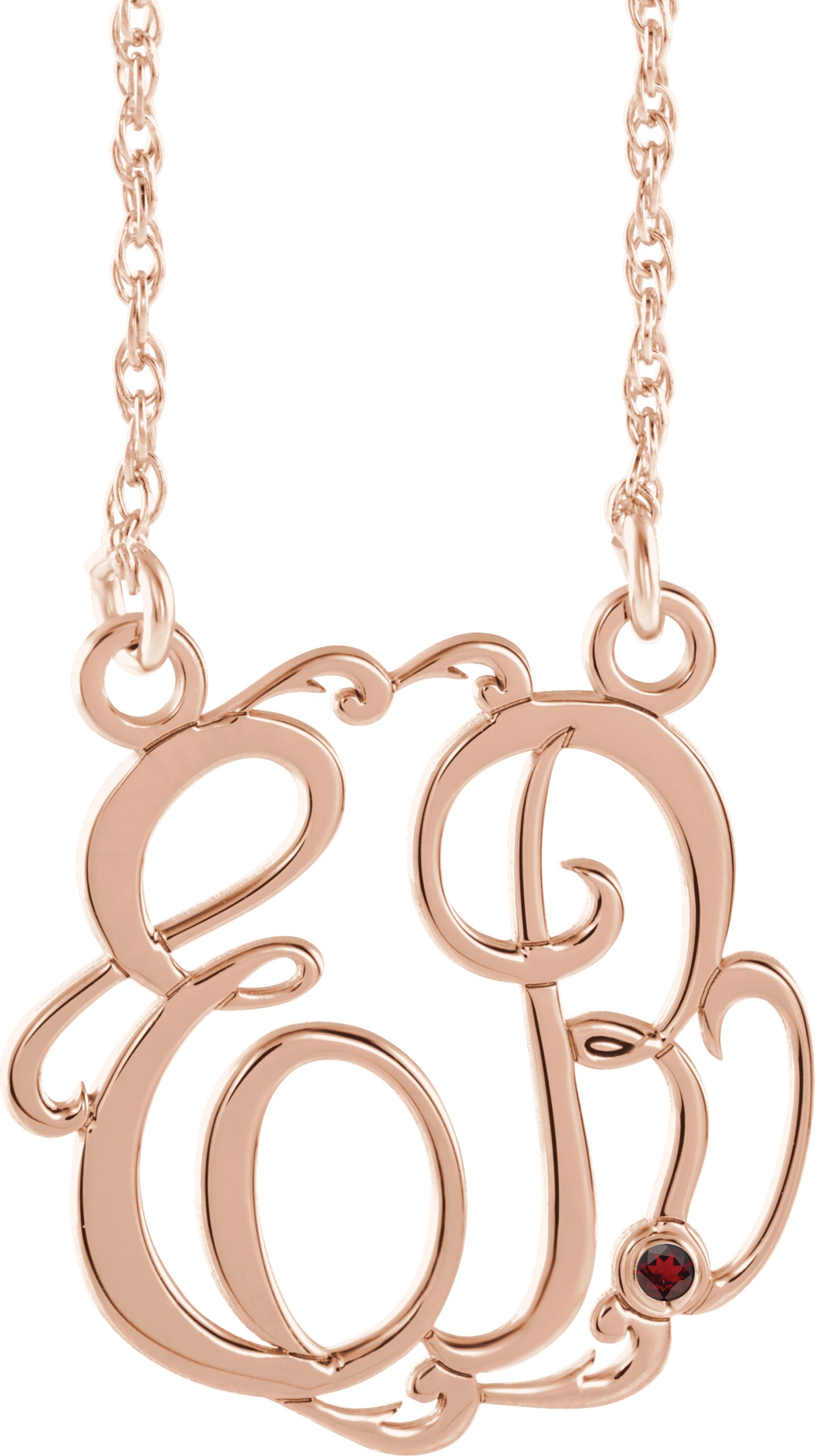 Script Monogram Necklace