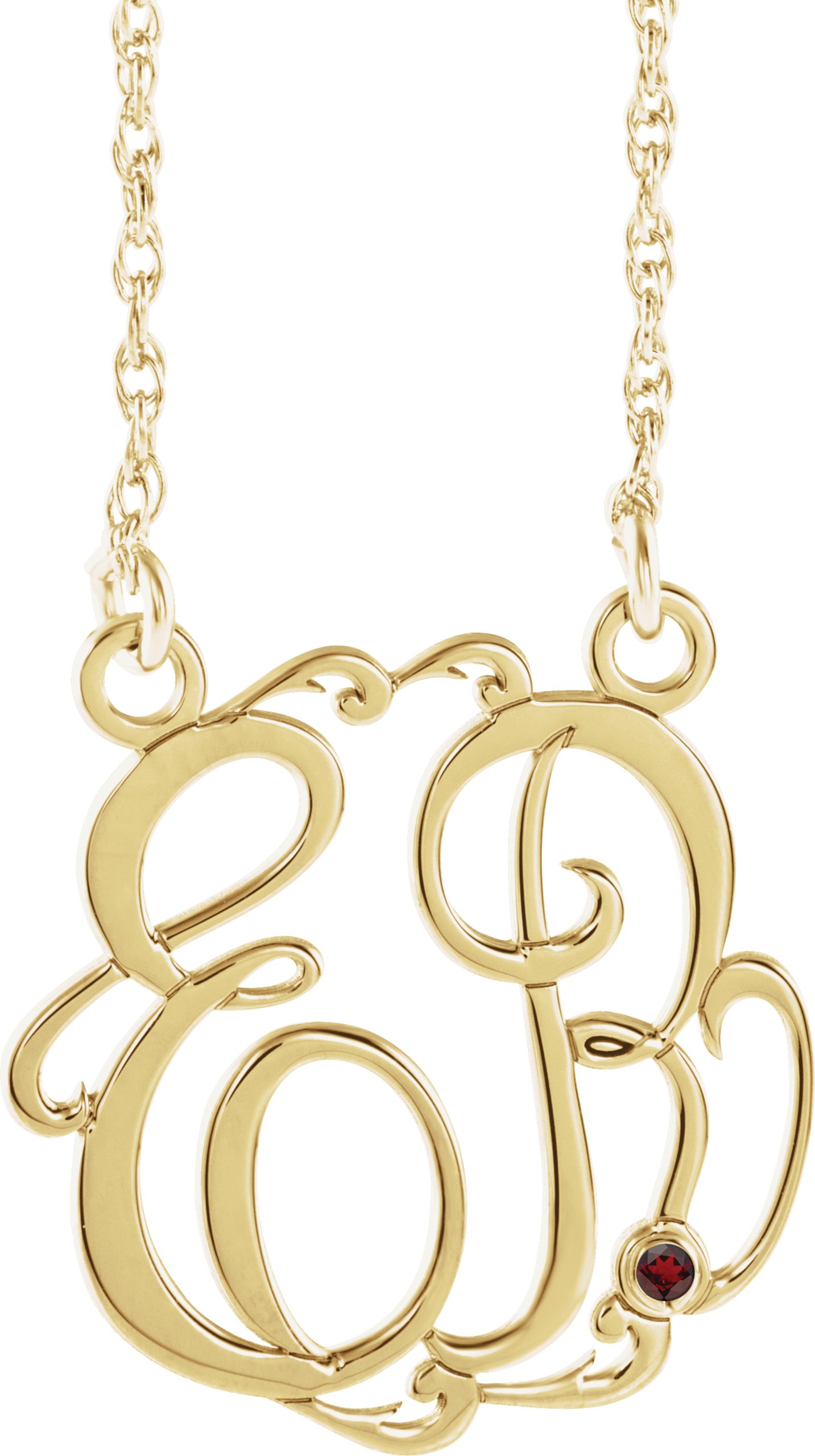 Script Monogram Necklace