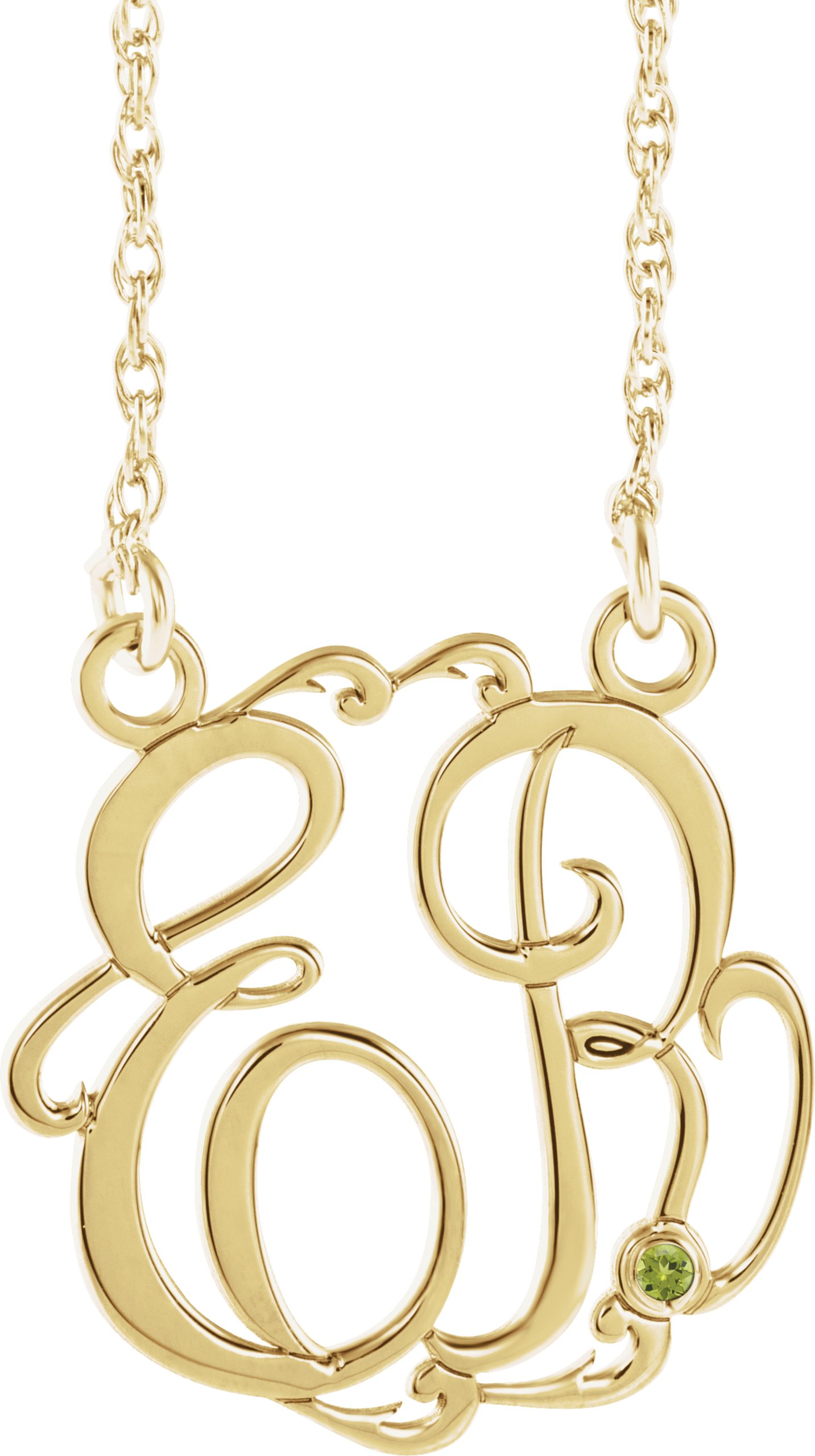 Script Monogram Necklace