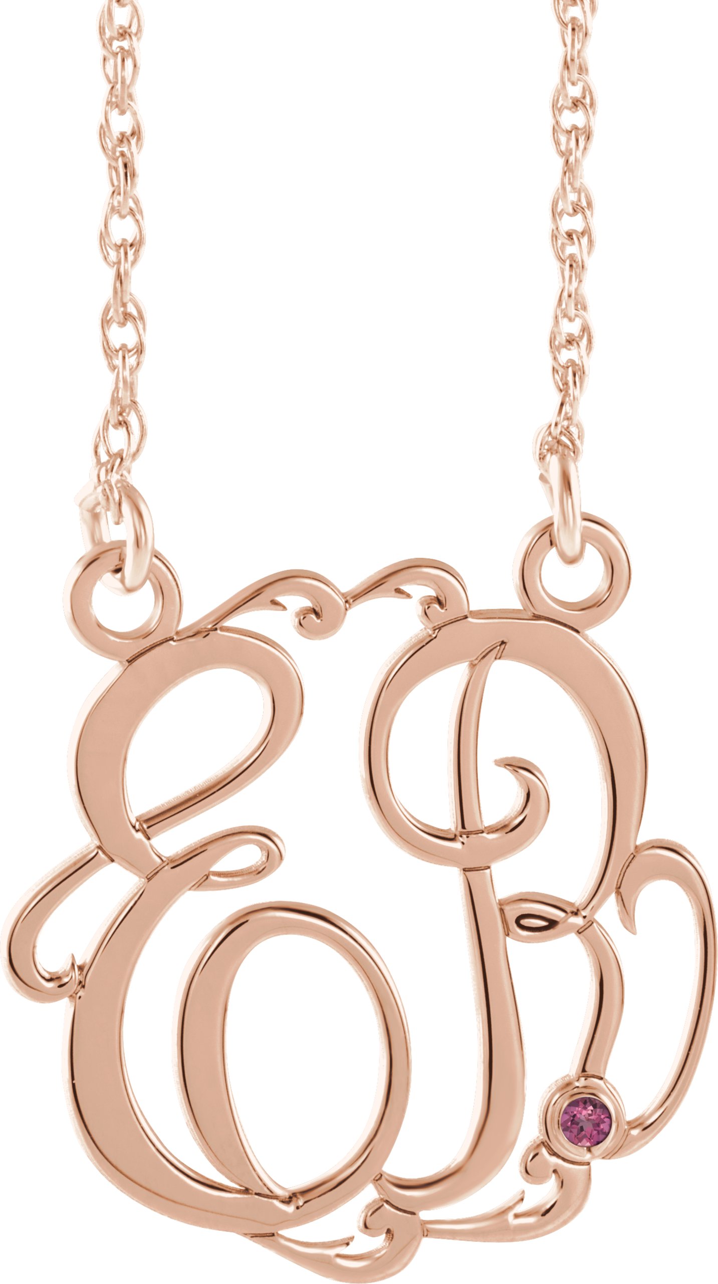 Script Monogram Necklace