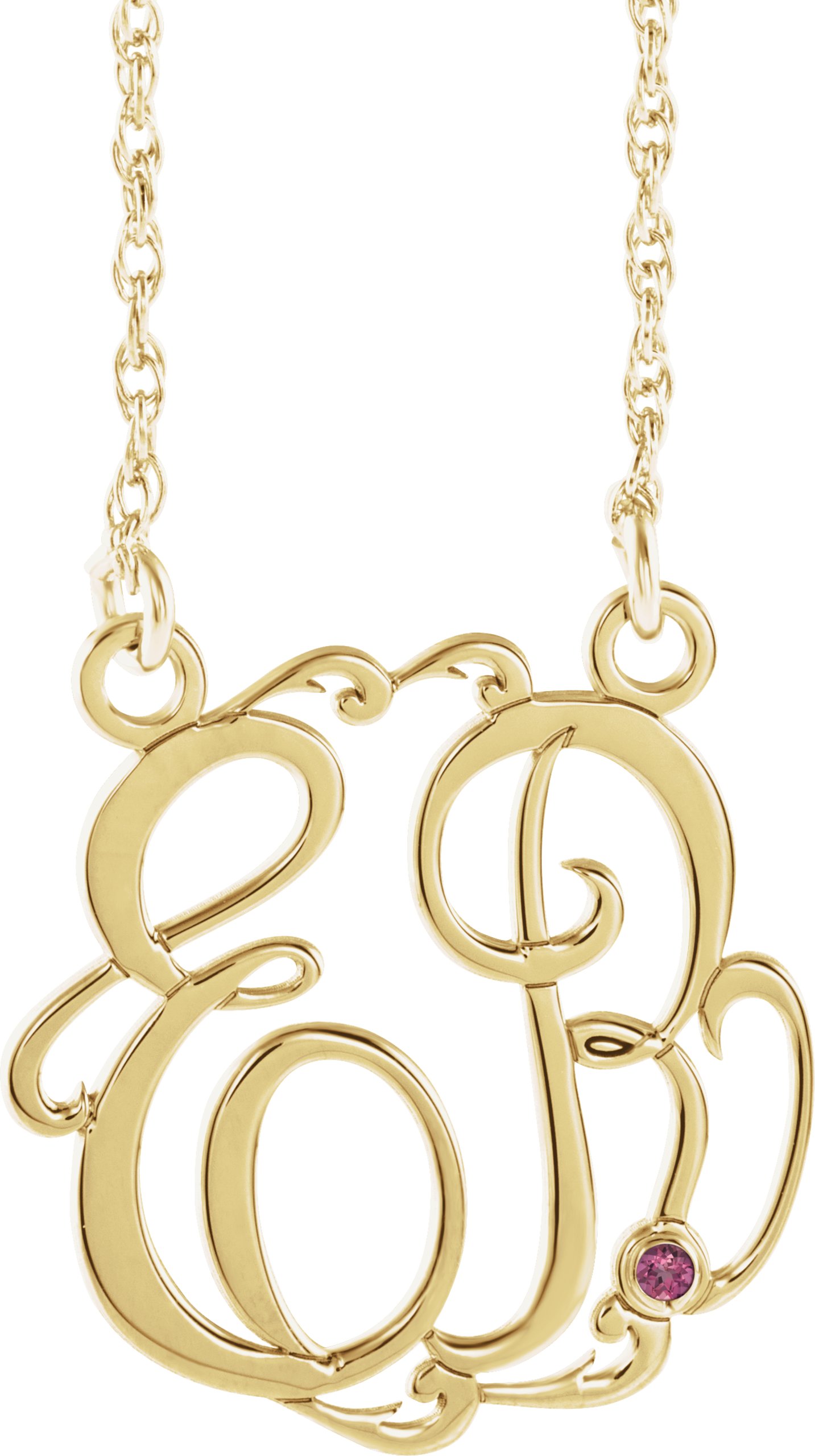 Script Monogram Necklace