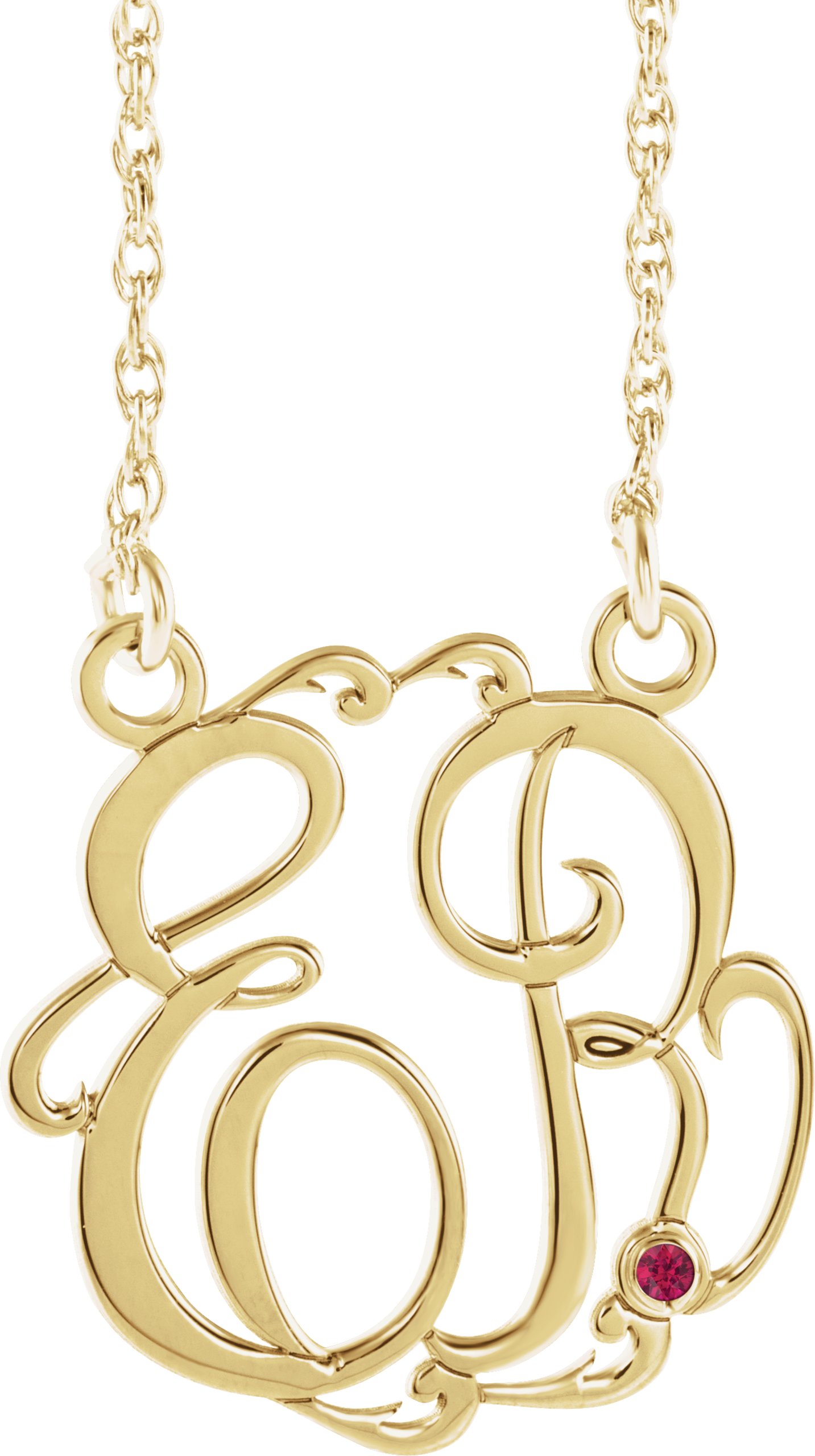 Script Monogram Necklace