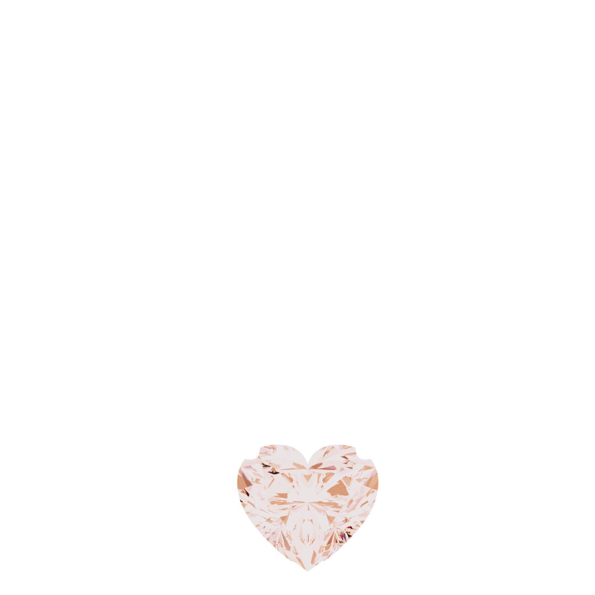 Solitaire Heart Necklace or Pendant
