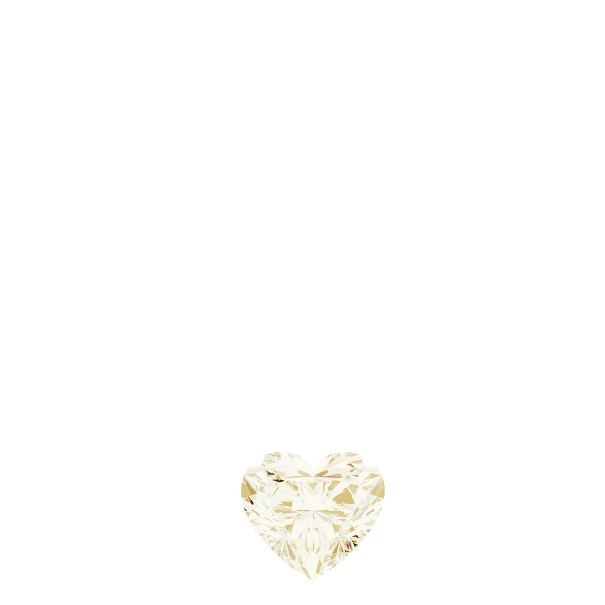 Solitaire Heart Necklace or Pendant
