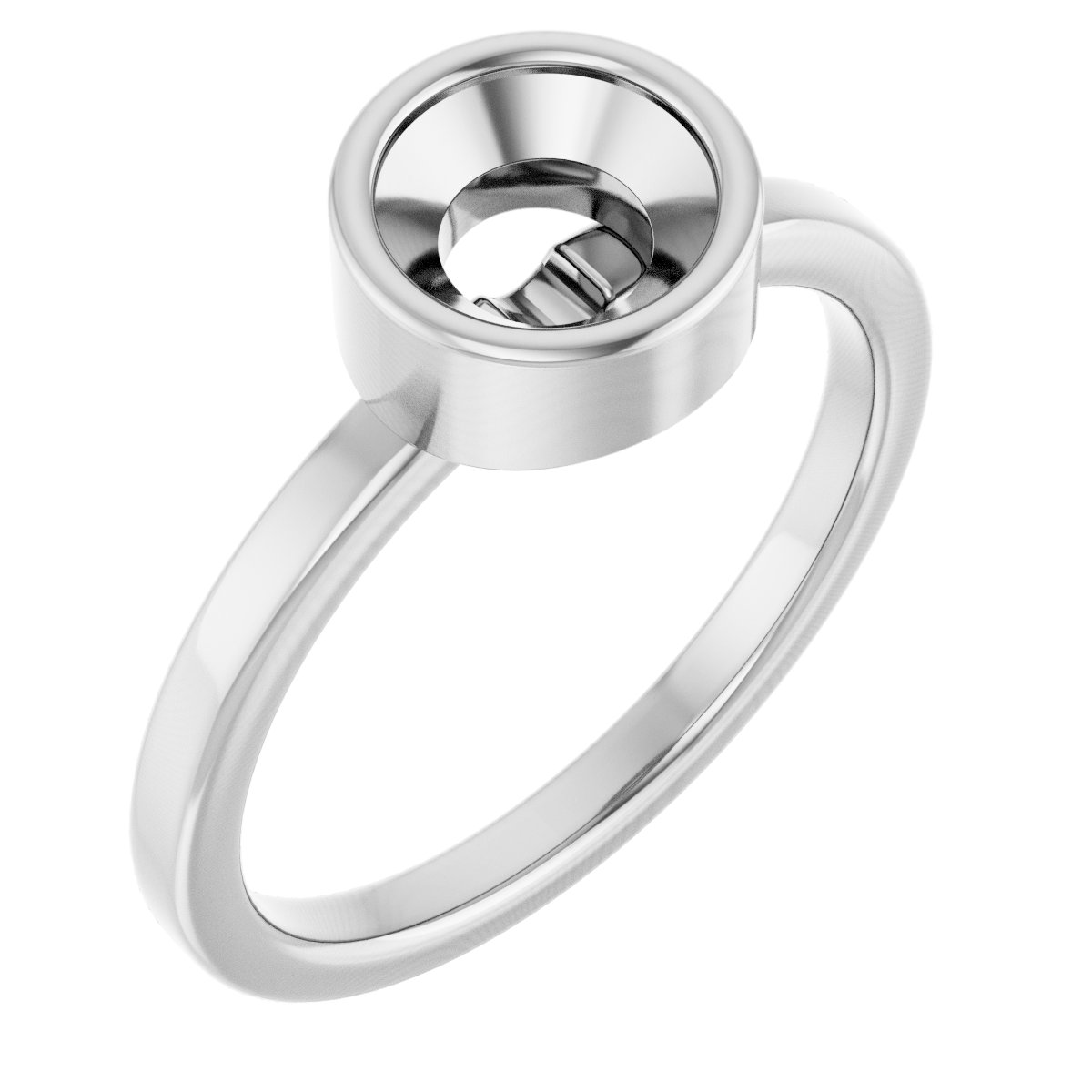 Bezel-Set Solitaire Ring