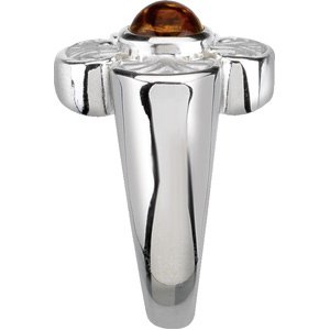 Natural Citrine Maltese Cross Ring view 4
