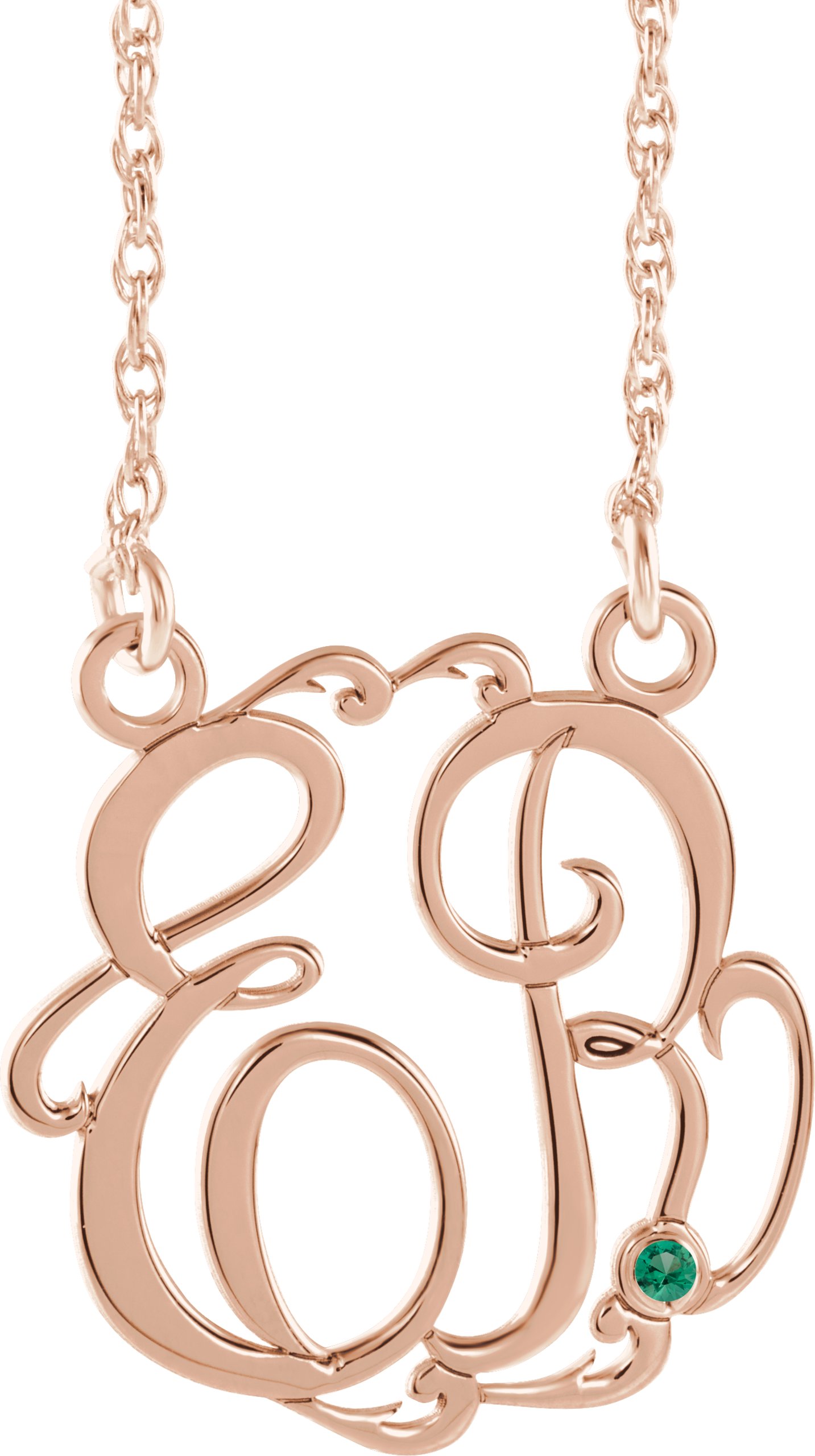 Script Monogram Necklace