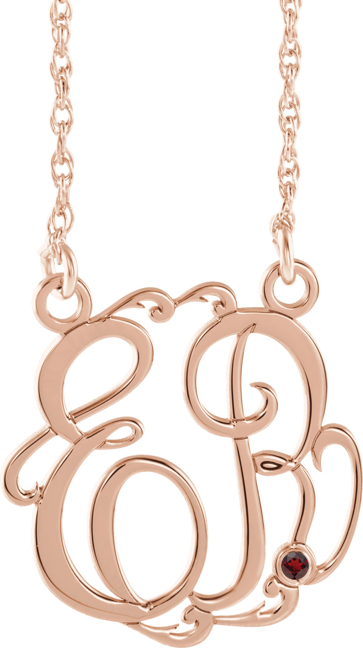 Script Monogram Necklace