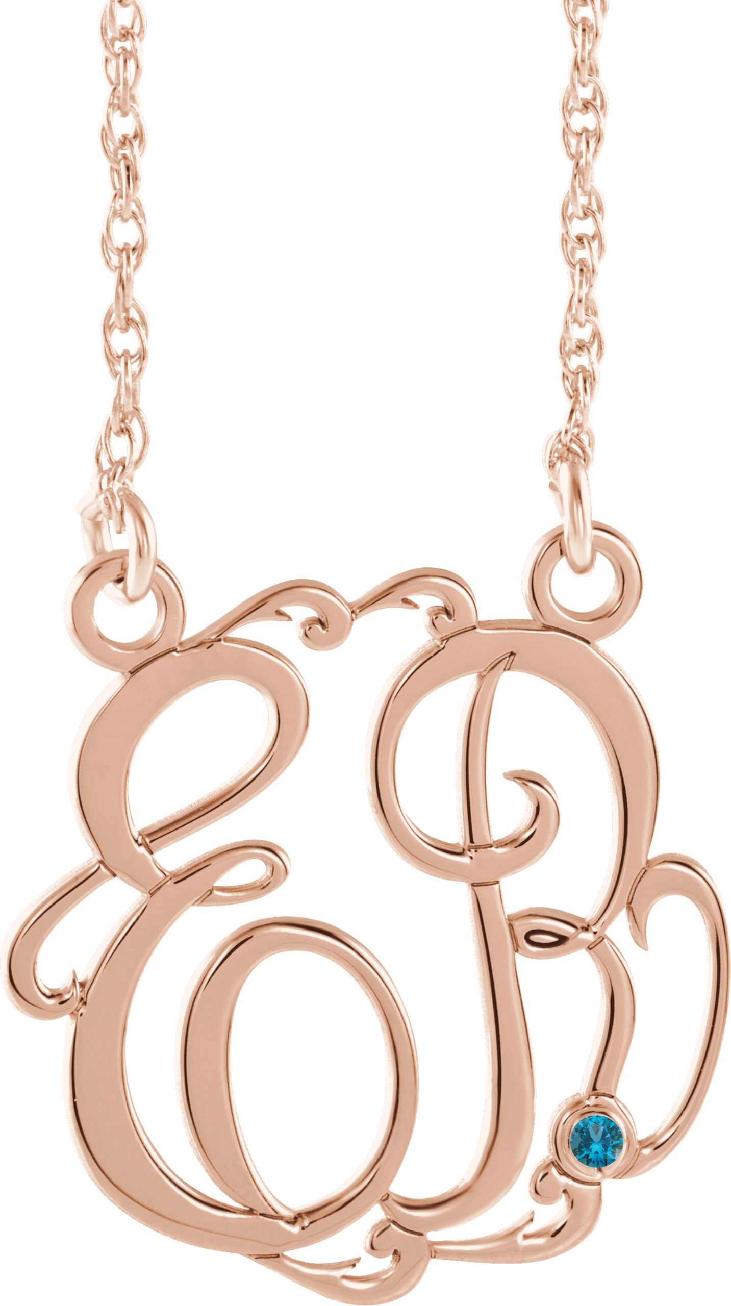 Script Monogram Necklace