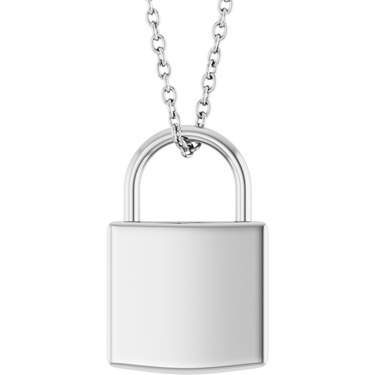 Engravable Lock Necklace or Pendant
