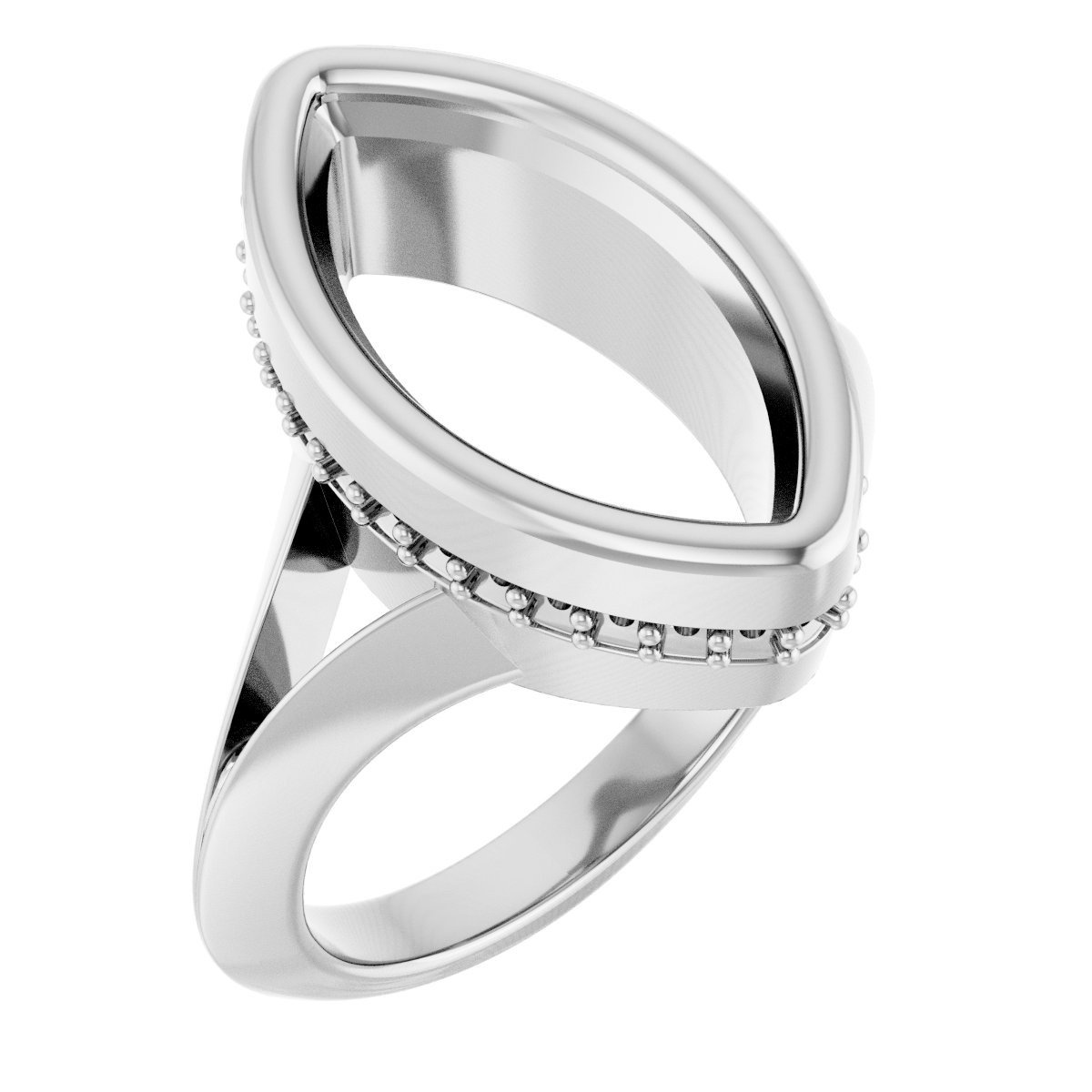 Bezel-Set Hidden Halo-Style Engagement Ring