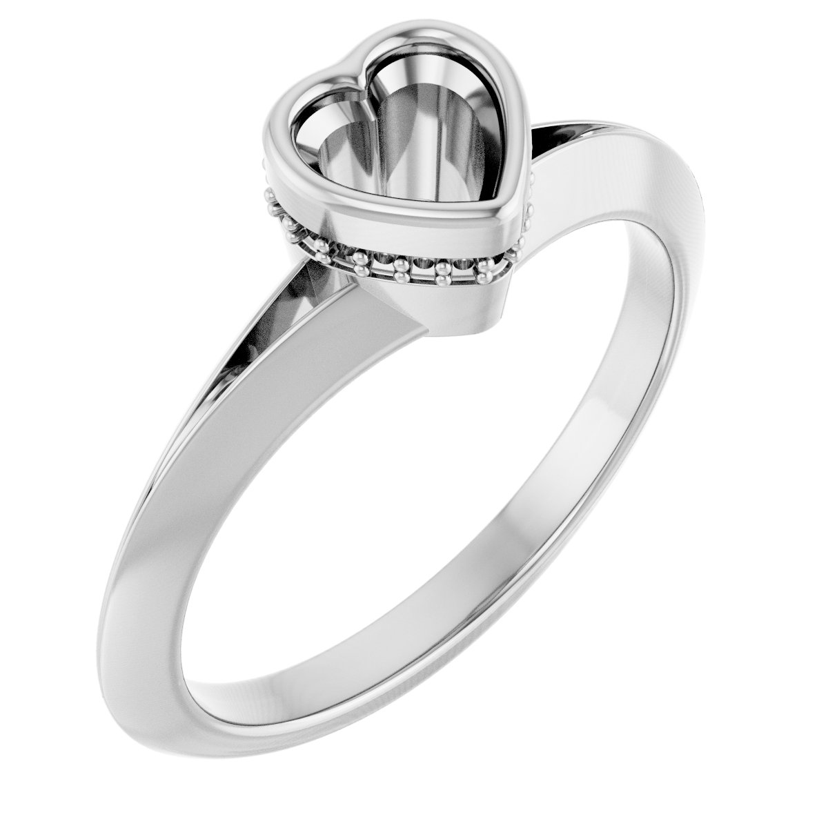 Bezel-Set Hidden Halo-Style Engagement Ring