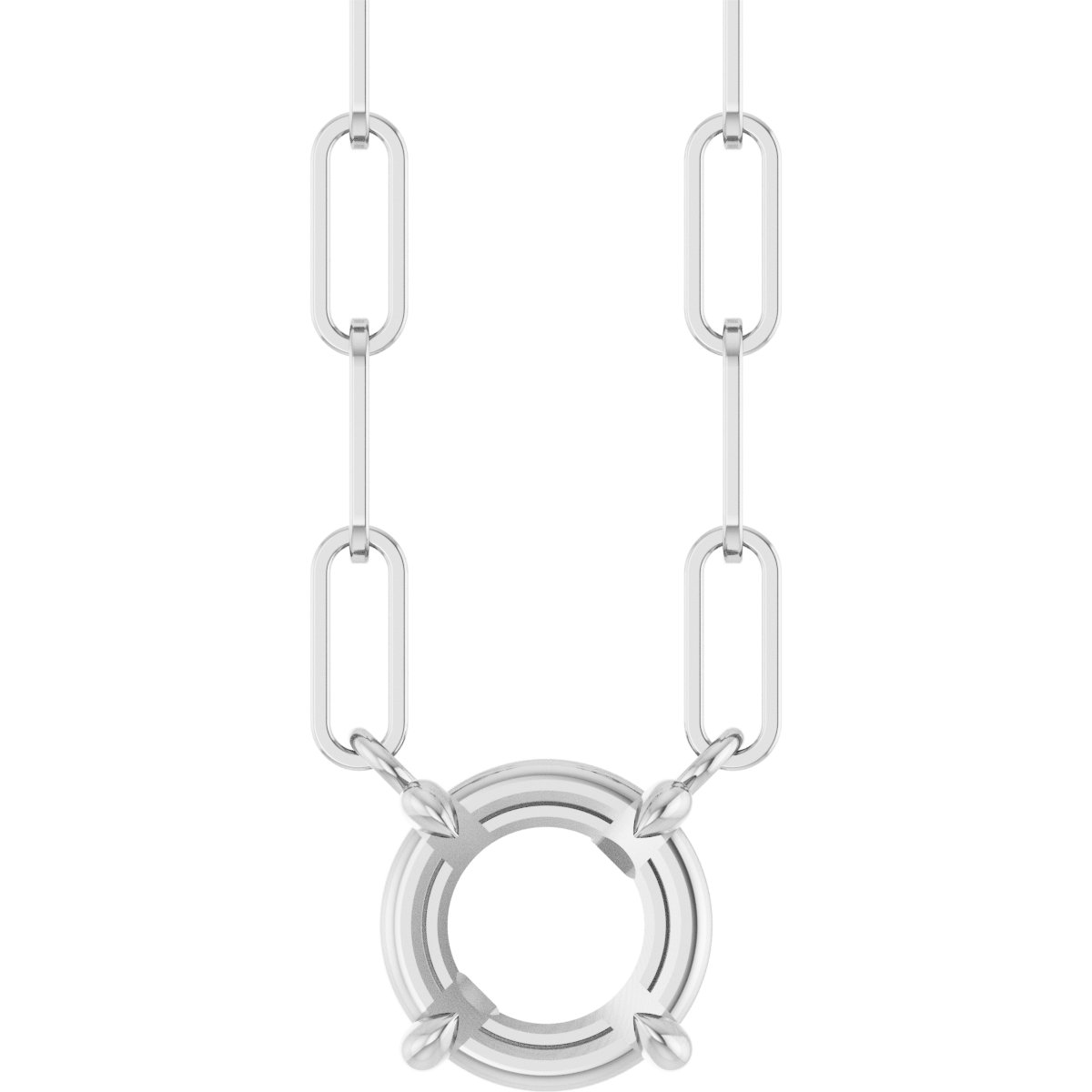 Solitaire Claw-Prong Necklace