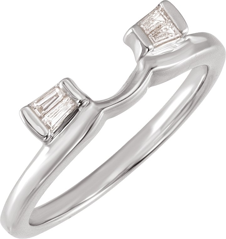 Baguette Accented Wrap-Style Ring Enhancer