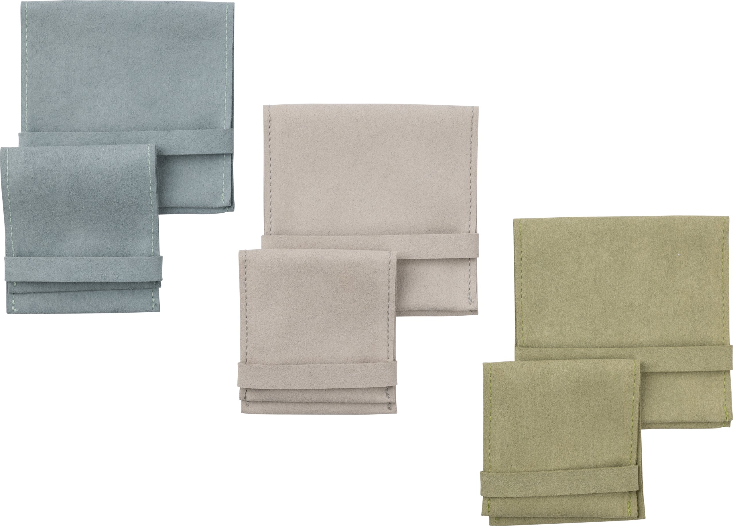 Suede Foldover Pouch