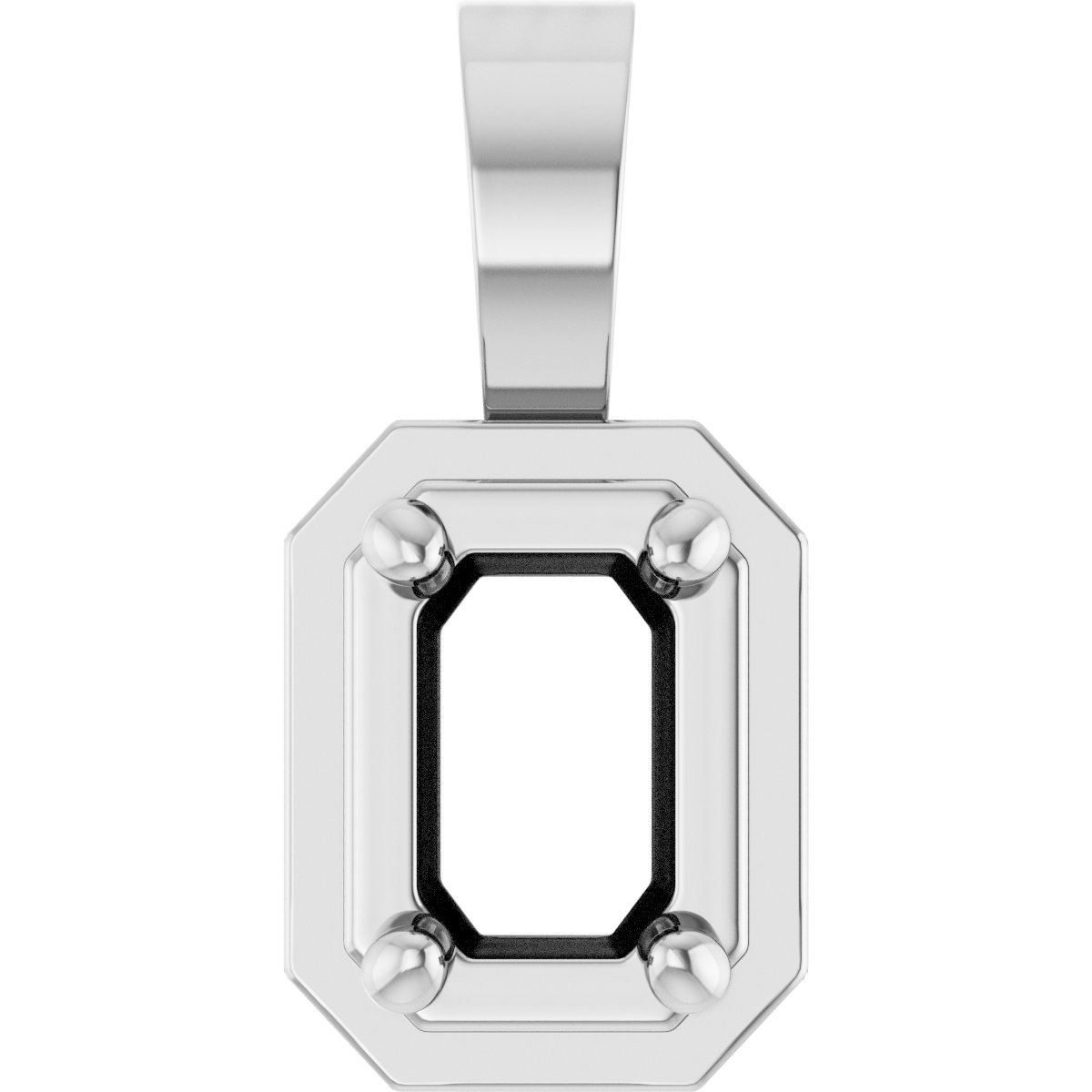 Solitaire Bezel-Style Pendant