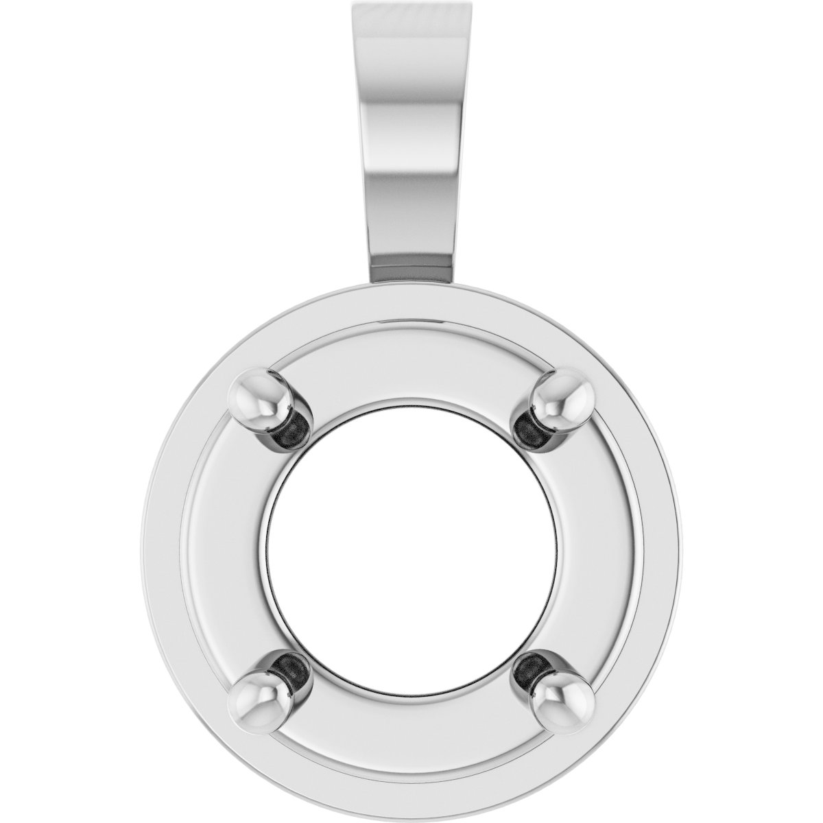 Solitaire Bezel-Style Pendant