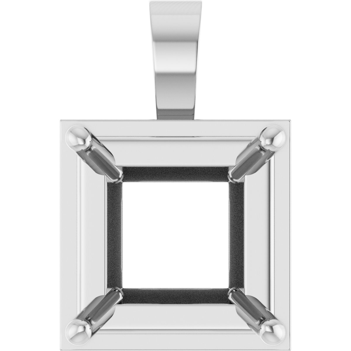 Solitaire Bezel-Style Pendant