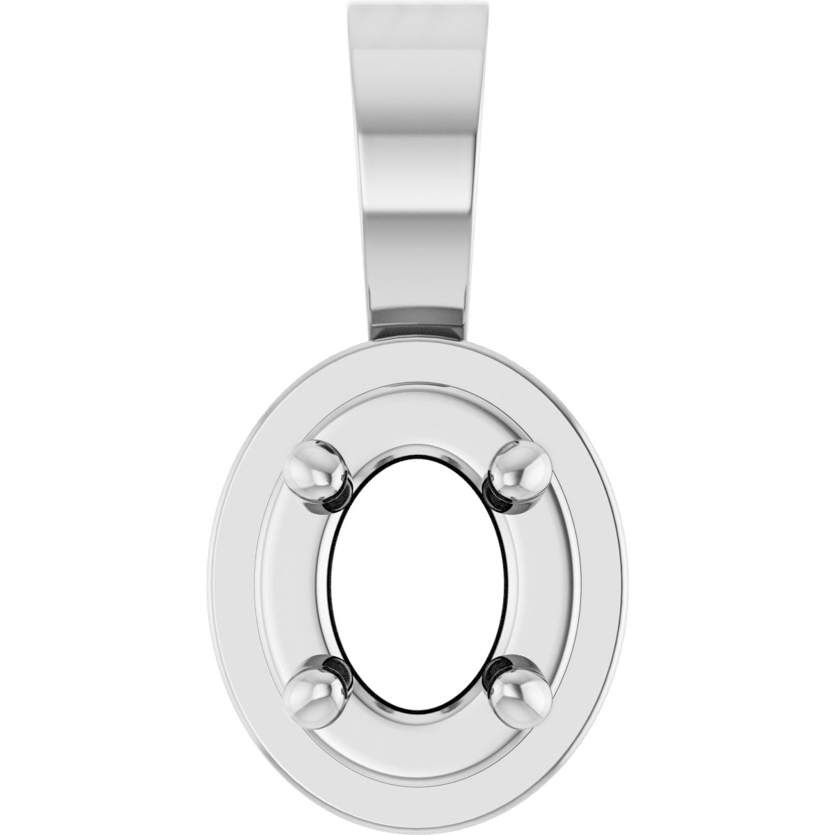 Solitaire Bezel-Style Pendant