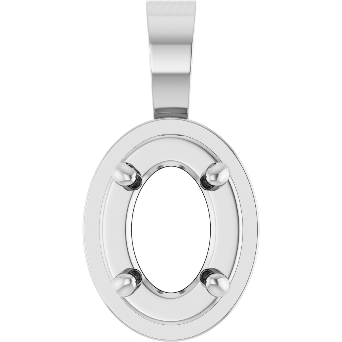 Solitaire Bezel-Style Pendant