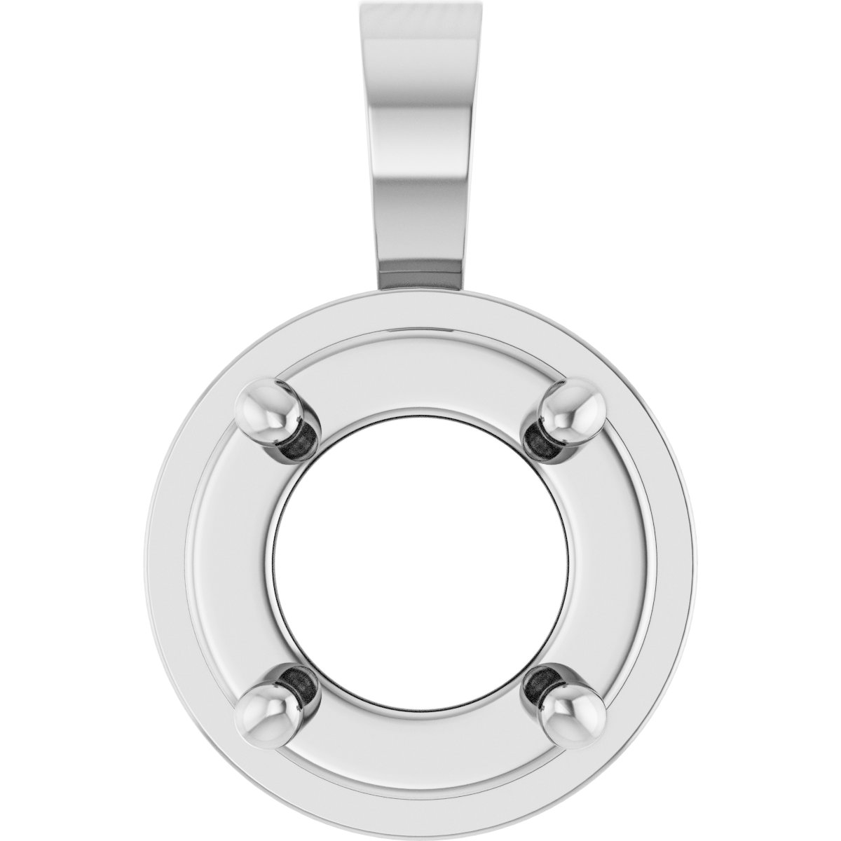 Solitaire Bezel-Style Pendant