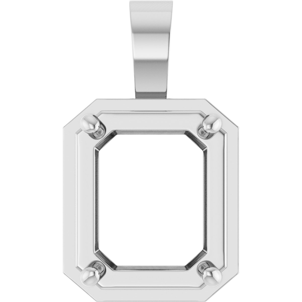 Solitaire Bezel-Style Pendant
