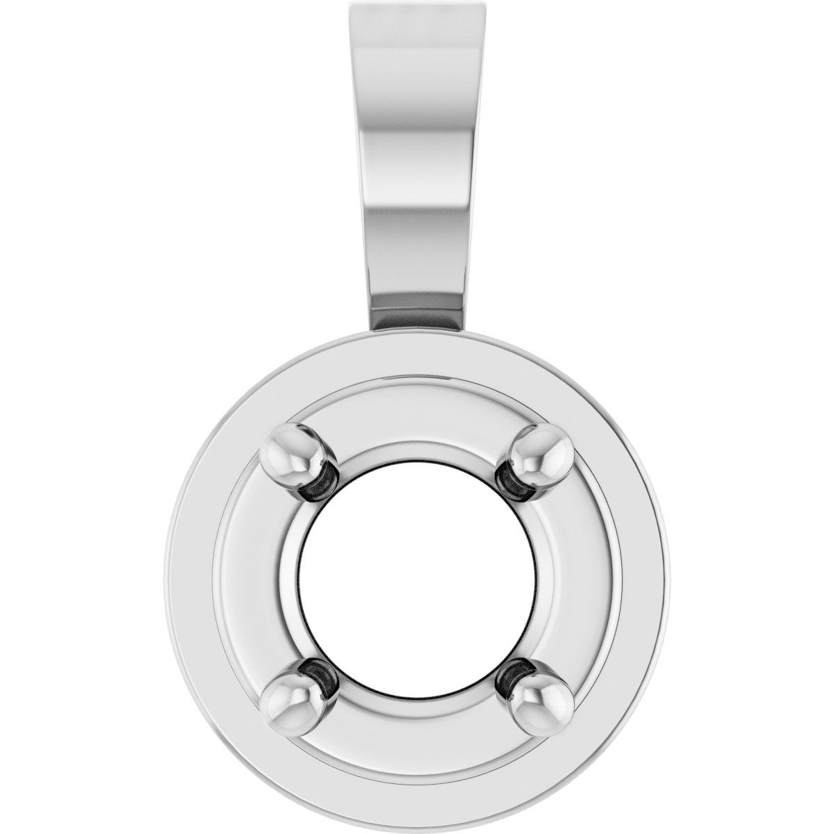 Solitaire Bezel-Style Pendant