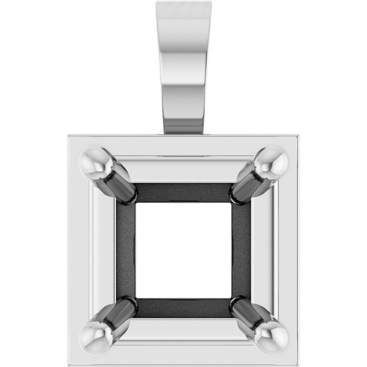 Solitaire Bezel-Style Pendant