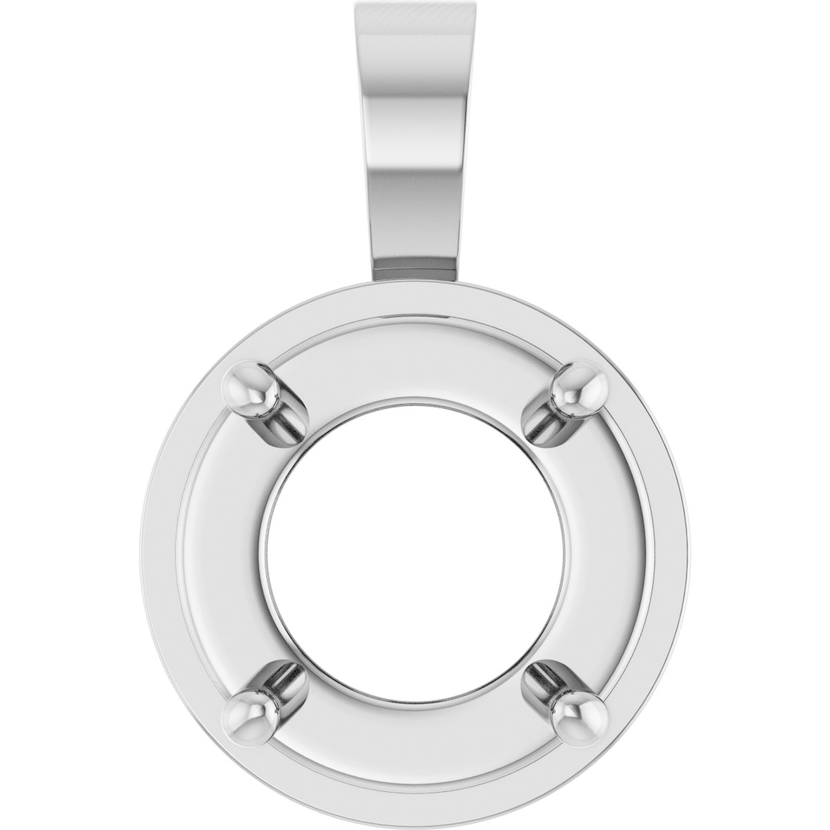 Solitaire Bezel-Style Pendant