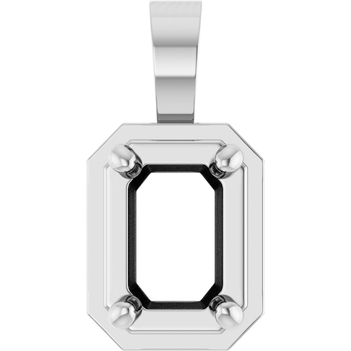 Solitaire Bezel-Style Pendant