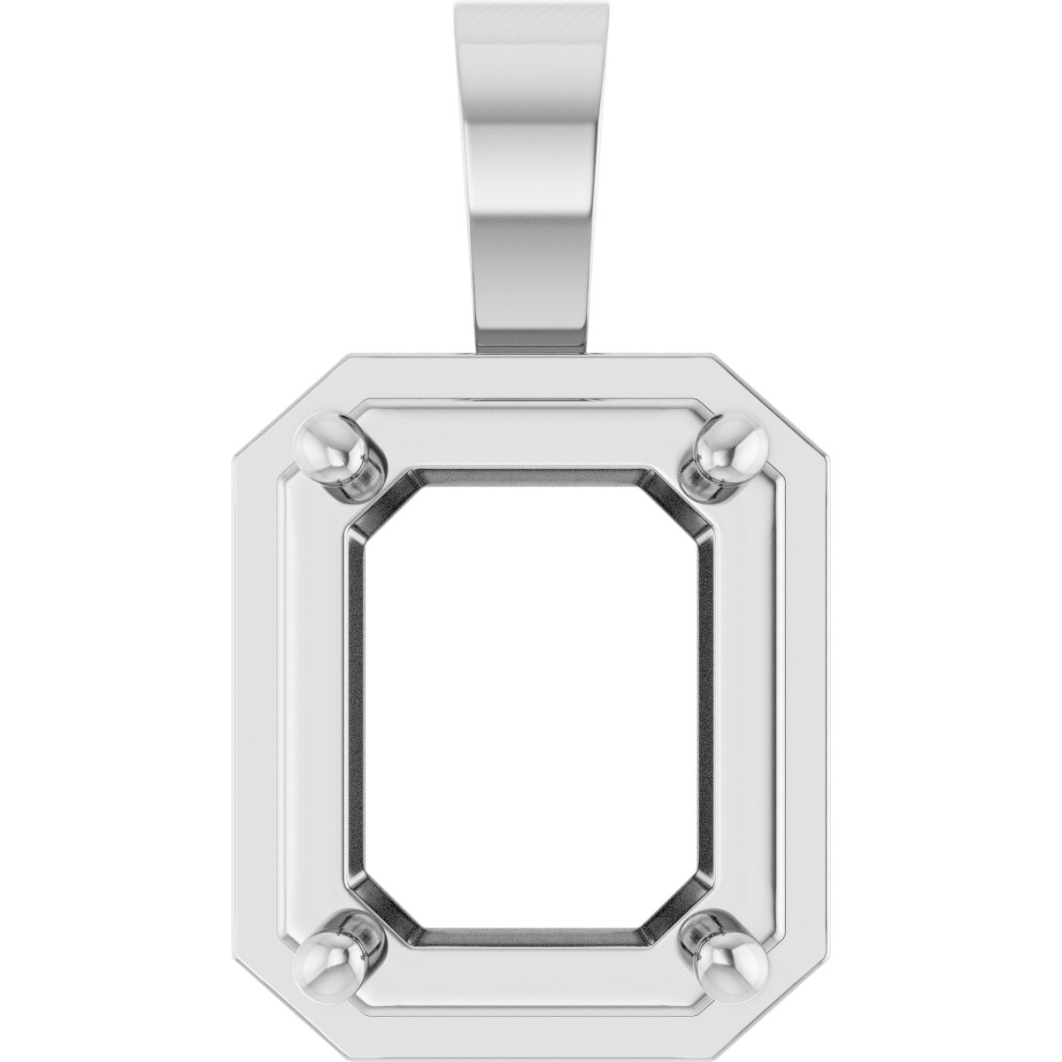 Solitaire Bezel-Style Pendant