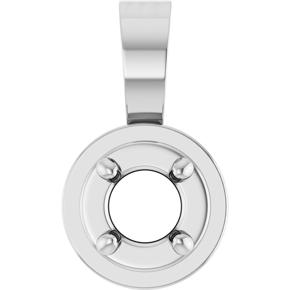 Solitaire Bezel-Style Pendant