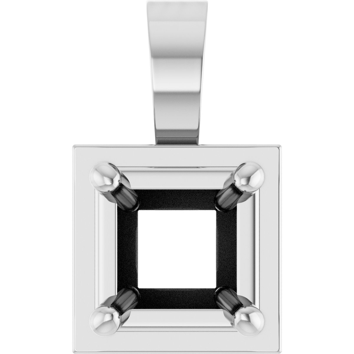Solitaire Bezel-Style Pendant