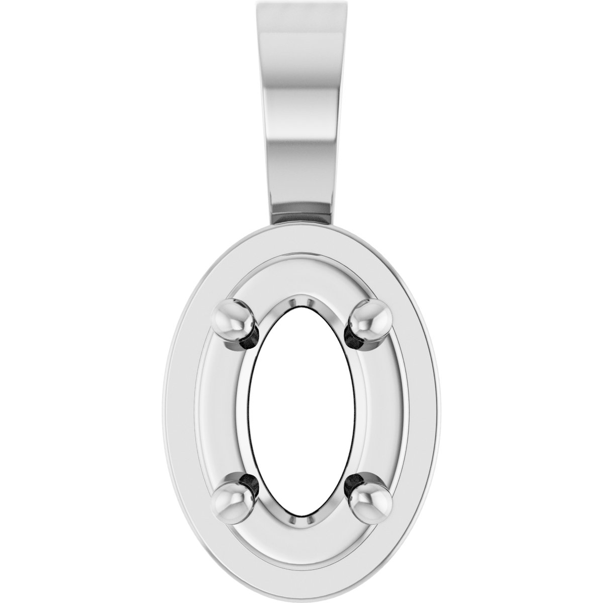 Solitaire Bezel-Style Pendant
