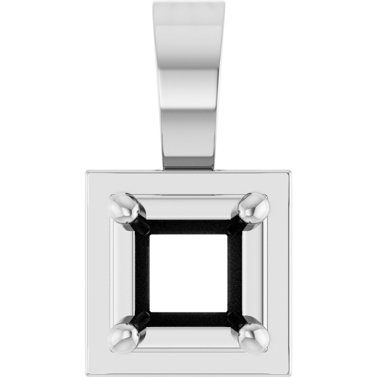 Solitaire Bezel-Style Pendant