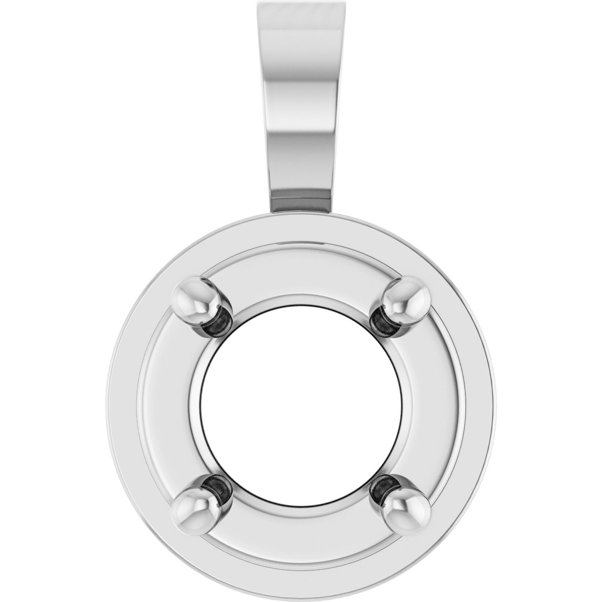 Solitaire Bezel-Style Pendant