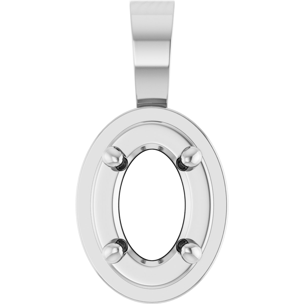 Solitaire Bezel-Style Pendant