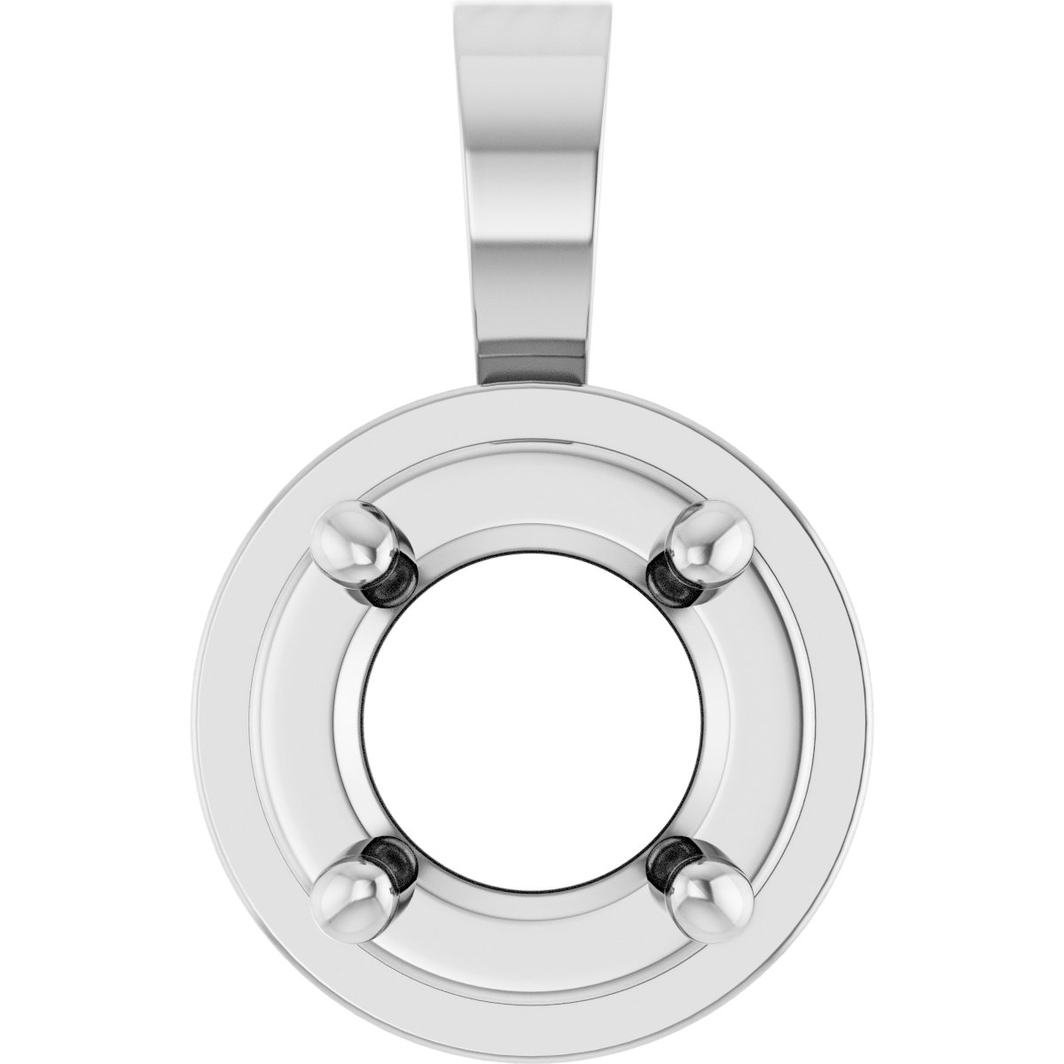 Solitaire Bezel-Style Pendant