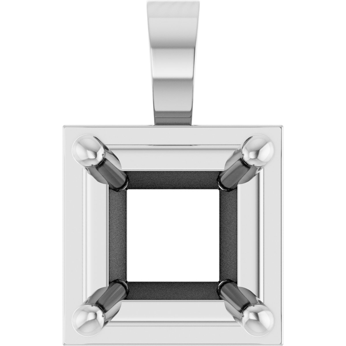 Solitaire Bezel-Style Pendant