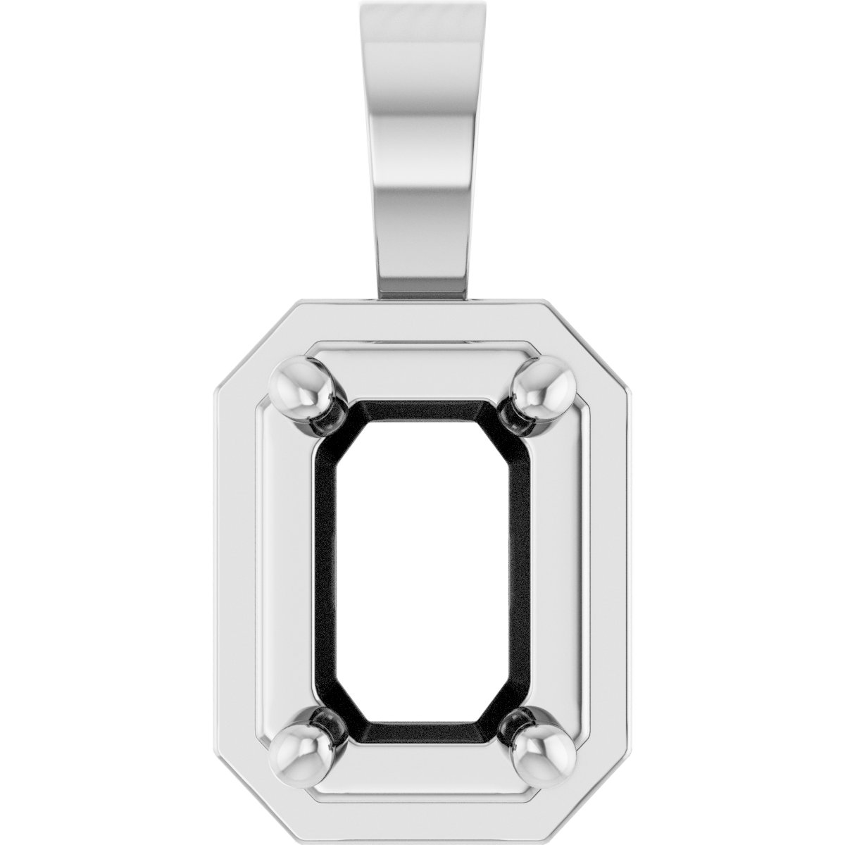Solitaire Bezel-Style Pendant